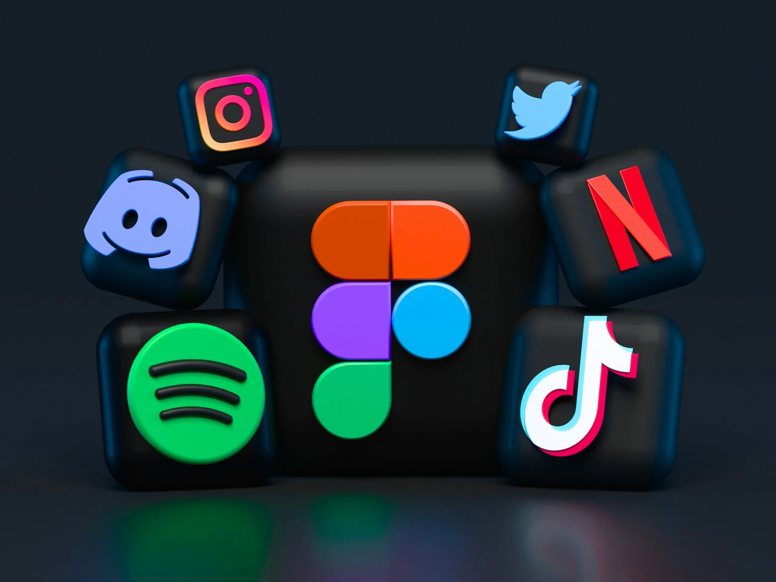 banner that represents social media icons